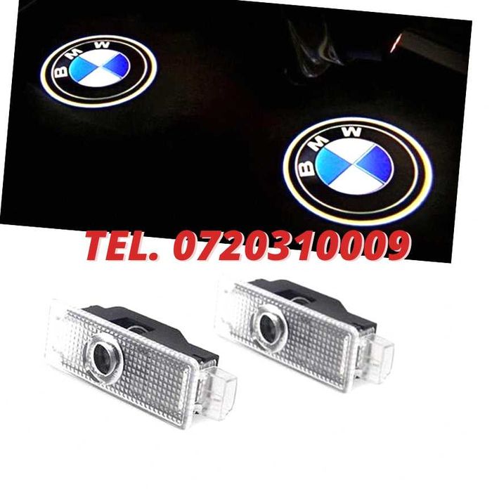 Lampi Portiera Cu Logo Bmw - Iluminare Led Dispozitiv Laser Set 2 Buc Pentru Iluminare Si Montaj Pe Echipamente Compatibile
