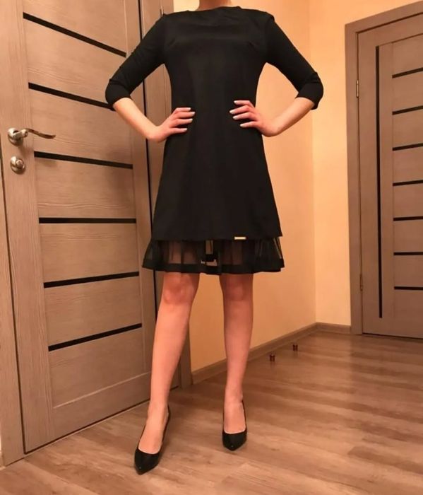 Платье чёрное новое