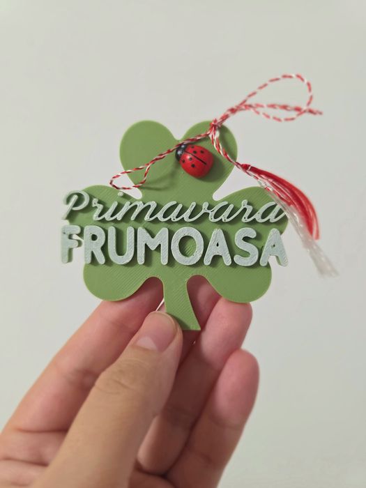 Martisoare magnet 6 buc Primavara frumoasa  70x70 mm