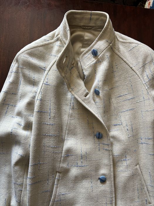 Pardesiu de damă, de lână, 37-38, crem