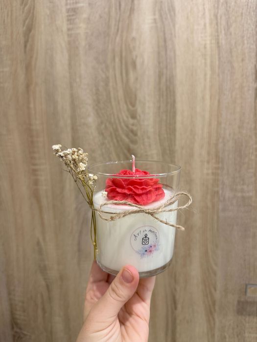 Натурална ароматна соева свещ