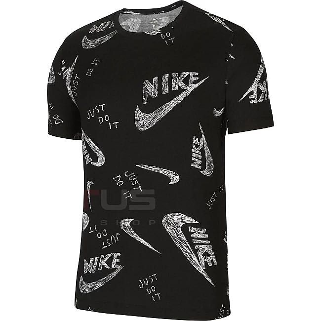оригинална черна памучна тениска NIKE Найк размер L от САЩ