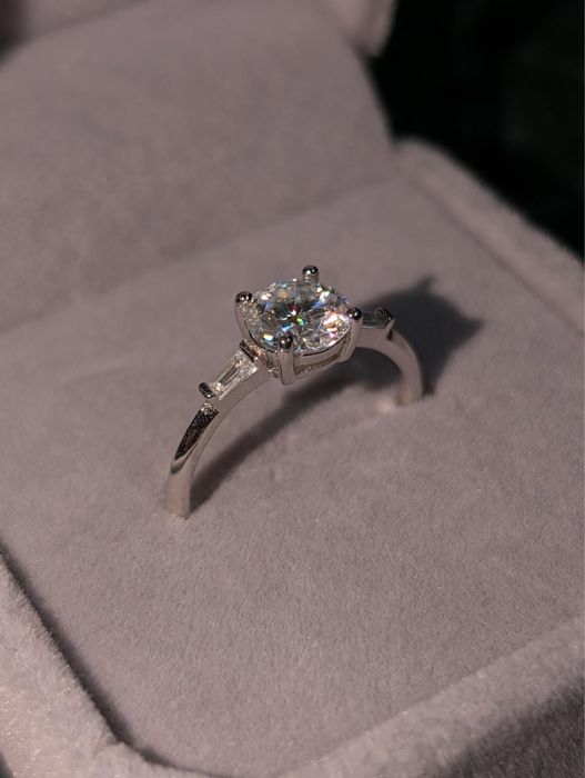 Inel Moissanite 1.0 CT VVS1 Argint S925