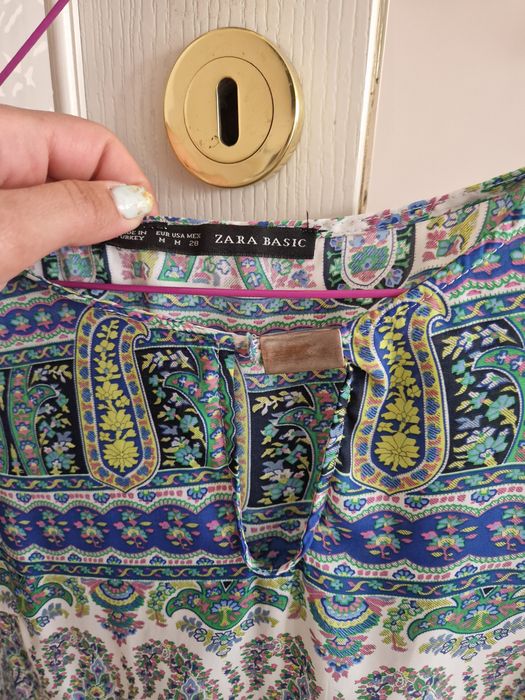 Zara рокли рязана дантела сатен шифон