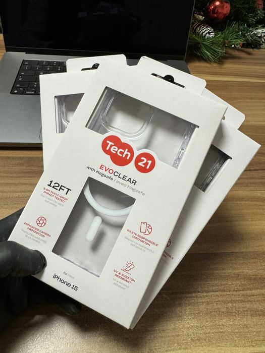 Husa iPhone 15 with Magsafe / Transparenta  / EvoClear / Noua |