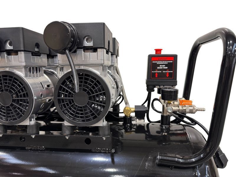 Безшумен компресор 70 л м2 gebo tools