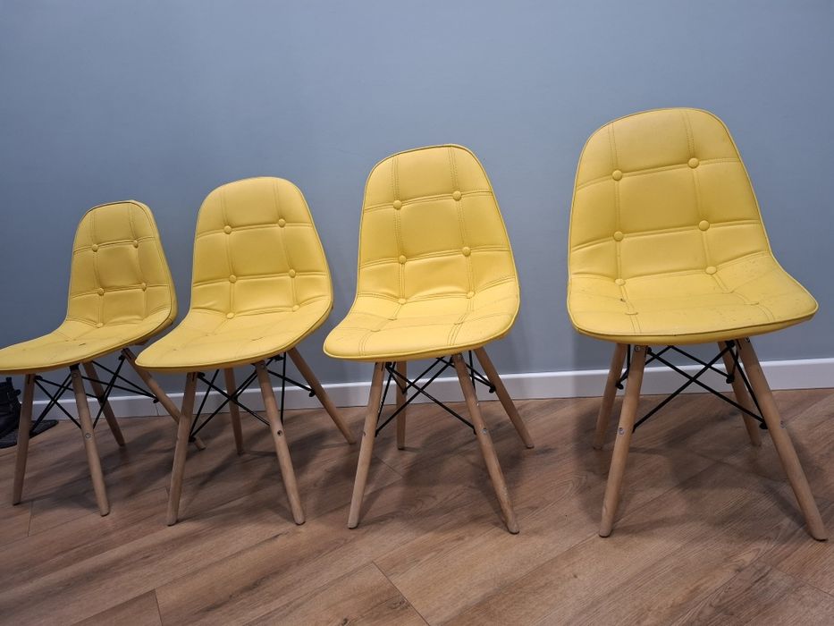 Стулья желтого цвета 4 штуки