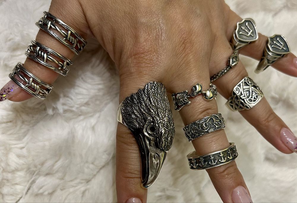 Мъжки сребърен пръстен