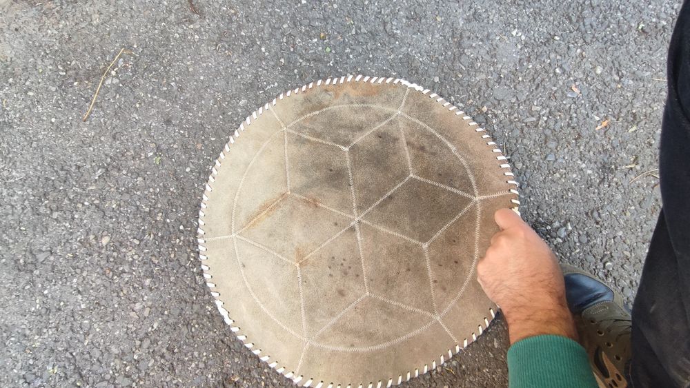 Preș din piele naturala de vacă