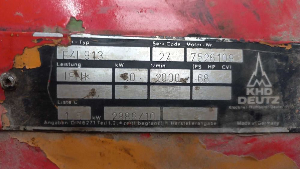 Motor DEUTZ F4L913 second hand