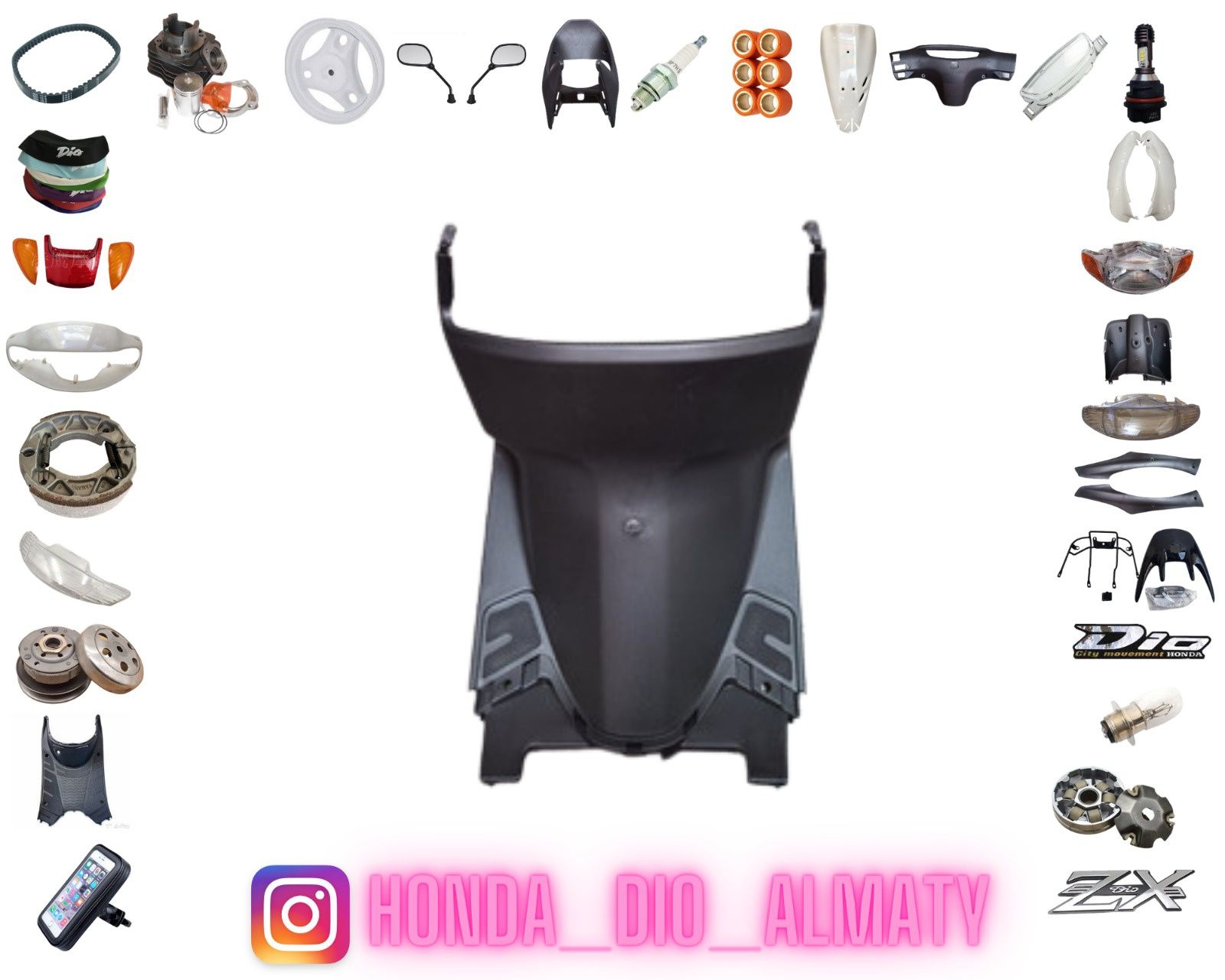 Борода,акула,карман,клюв пластик на мопед,скутер Honda Dio Хонда Дио ...