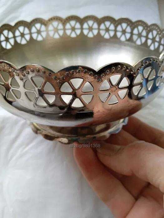 Бонбониера кристална и Бонбониера Чаша Купа метална