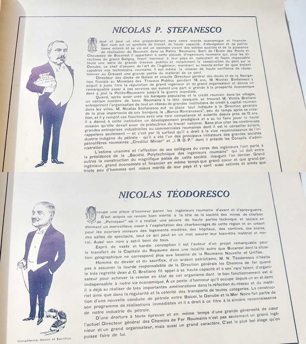 F257-I-Album rar Romania veche-PETROLUL NOSTRU 1928 cu AUTOGRAF Romania petroliera. 66 Siluete ale oamenilor de seama din domeniu.