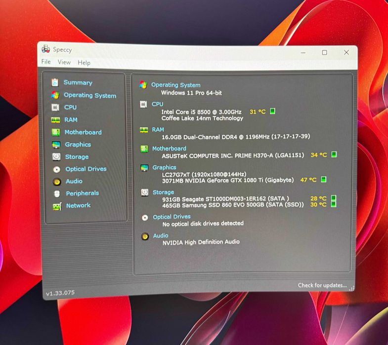 OFERTA PC Gaming i5 8500 GTX 1080 Ti 16 GB Cs2 Fortnite Fivem Gta5