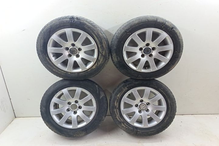 Set jante aliaj R15 Anvelope uzate 3B0601026k 7Jx15H2 ET37 5x112 Volk
