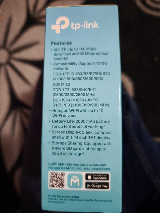 Wifi hotspot portabil cu sim 4g wireless