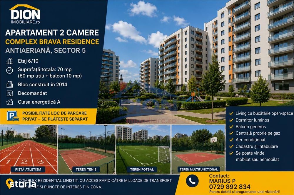 13 Septembrie Drumul Sarii Antiaeriană,Complexul Brava Residence