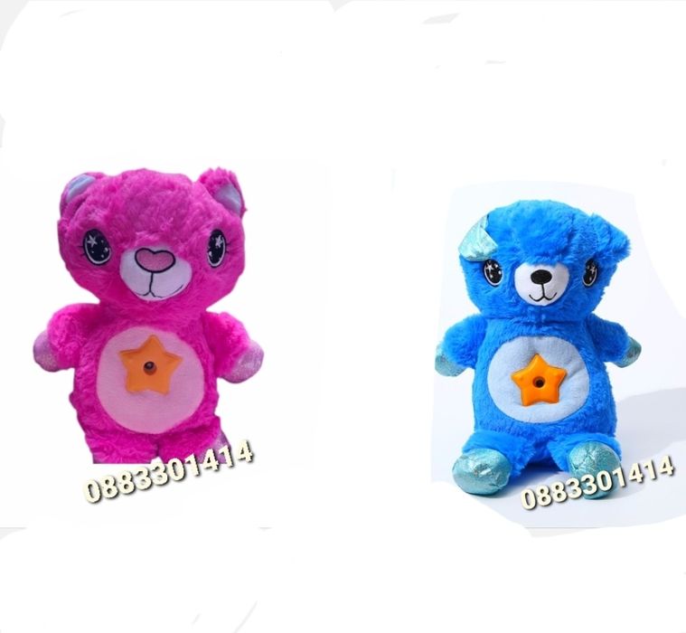 Плюшено мече Проектор Звездно небе Бял шум