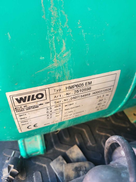 Pompa wilo cu vas expansiune 50 l