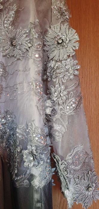 Rochie lunga de ocazie lucrata pe comanda