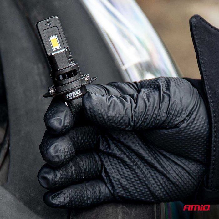 LED крушки H7 12/24V AMIO F25 PRO BLACK Edition Лед крушка FULL CANBUS