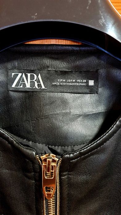 Дамско яке zara еко кожа