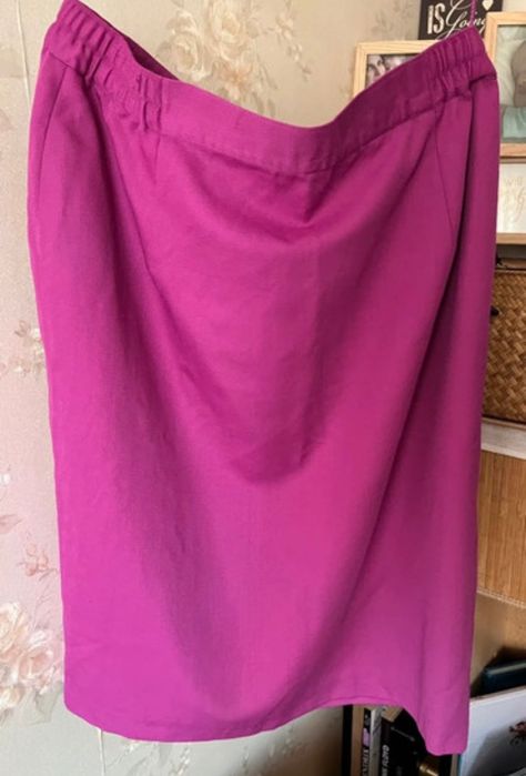 Fustă fuchsia lână