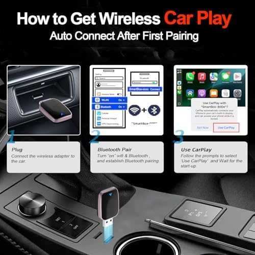 Нов Безжичен Apple CarPlay адаптер USB Plug & Play iPhone iOS 12+ кола