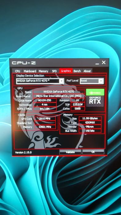 Vând placa video RTX 4070
