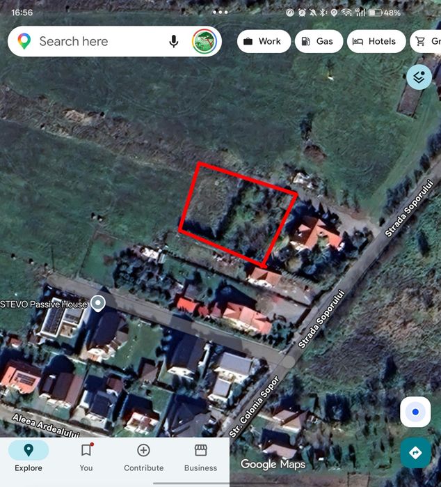 Vand teren în borhanci