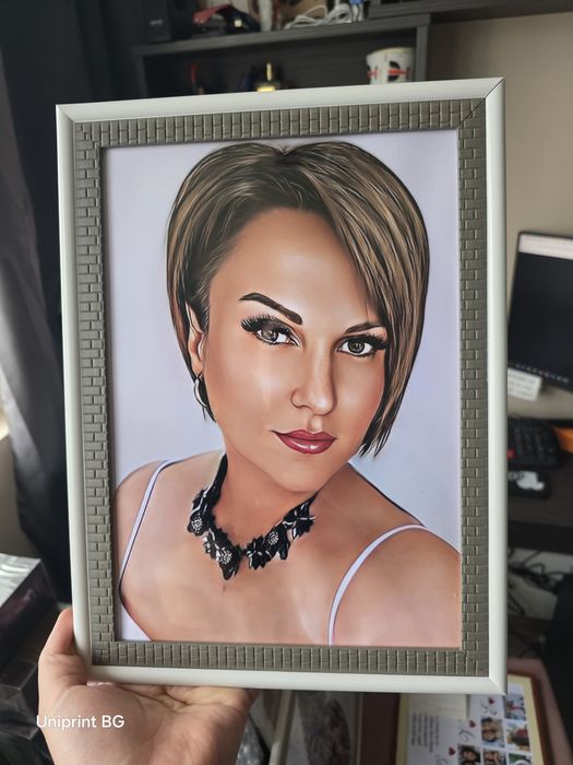 дигитален портрет по ваша снимка размер А4
