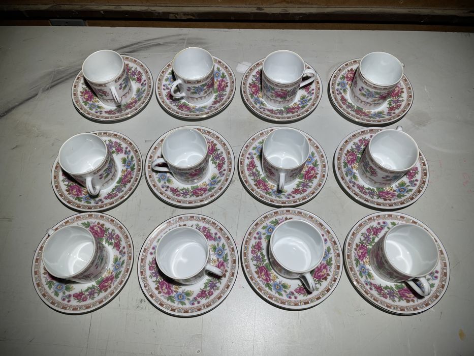 Set servire ceai/cafea portelan made in china perioada RSR