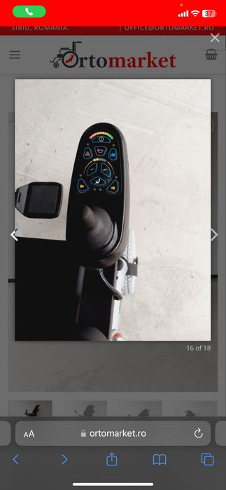 Cărucior electric invalizi cu oglinda – Otto Bock B500- Fără Transport