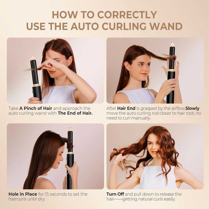 Йонизиращ сешоар с Четка за горещ въздух маша 5 в 1