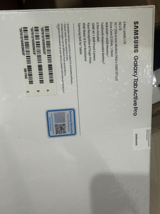 Планшет Samsung galaxy tab active pro 4G