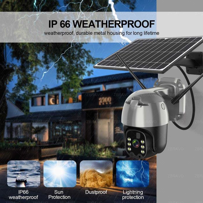 Camera Video Solara 5mp Supraveghere 4G Web IP Rotativa clasa A++