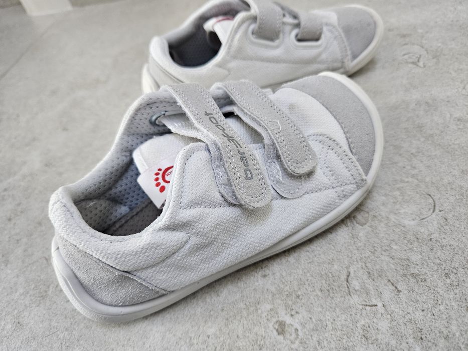 Боси обувки сандали размер 30 бели текстил Bar3foot white