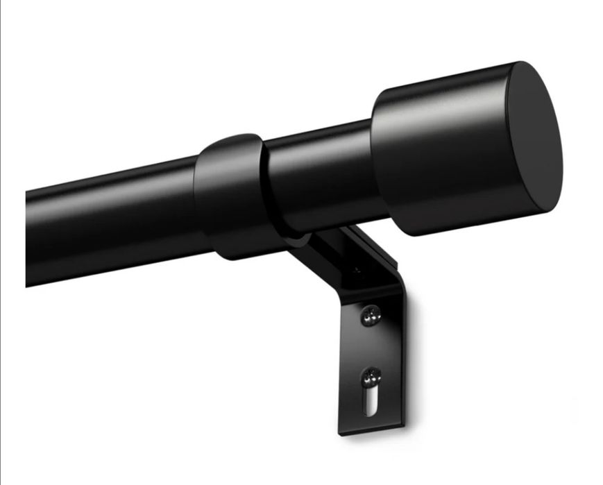 Set draperii opace bej deschis +tija