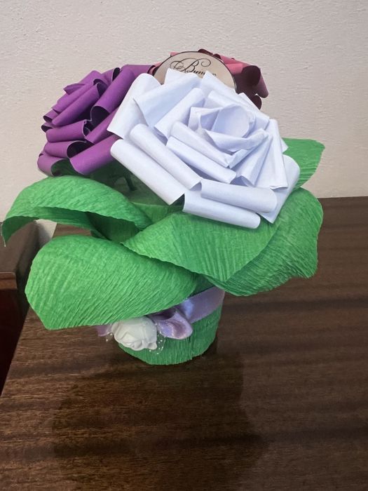 Хартиени цветя за декорация