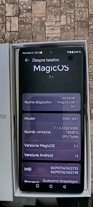 Honor magic 5 lite 5g