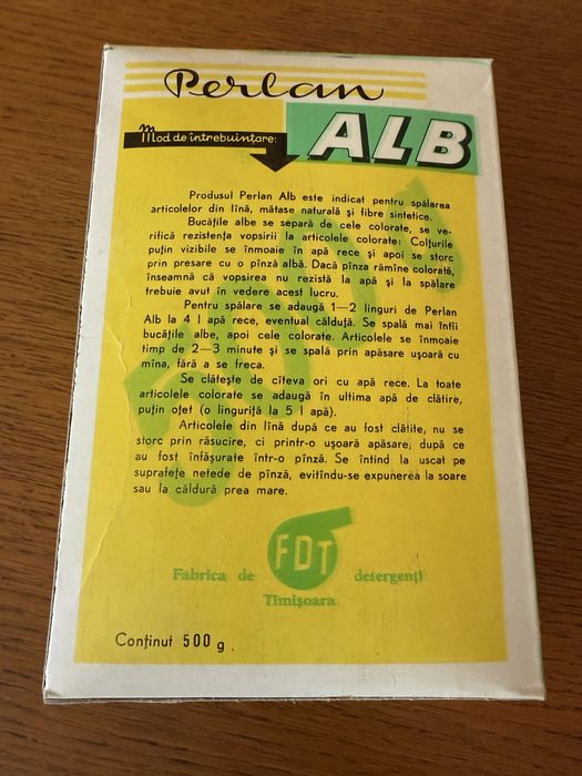 Detergent Perlan din perioada comunista