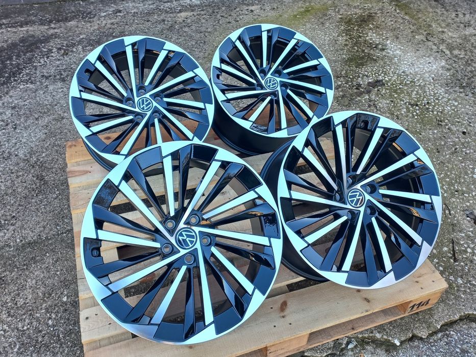 19"Vw Seat Skoda 8.5ж ет40 Black polish Tiguan Passat Superb Чисто Нов