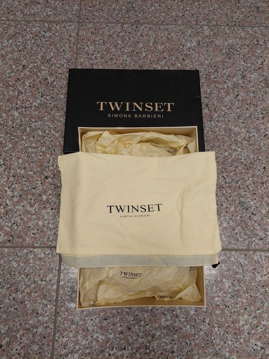 Нова цена!!! Обувки TwinSet, бели, естествена кожа, 37 номер