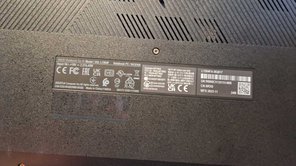 Laptop. ASUS Vivobook Go 15 / E1504FA