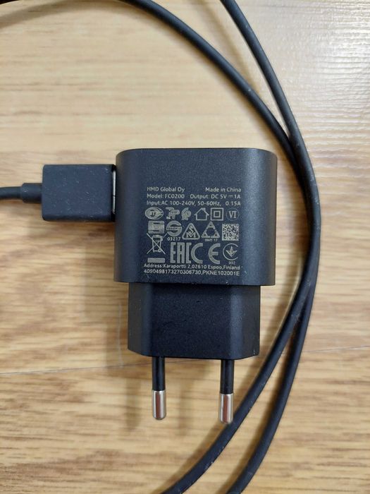 Incarcator retea Nokia FC0200, 1A + Cablu Nokia MicroUSB Original