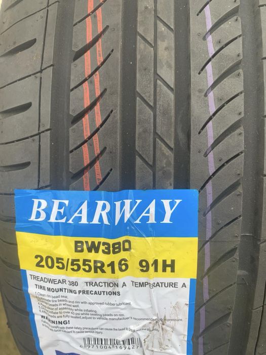 4 бр. Летни гуми -НОВИ - BW380 205/55/16