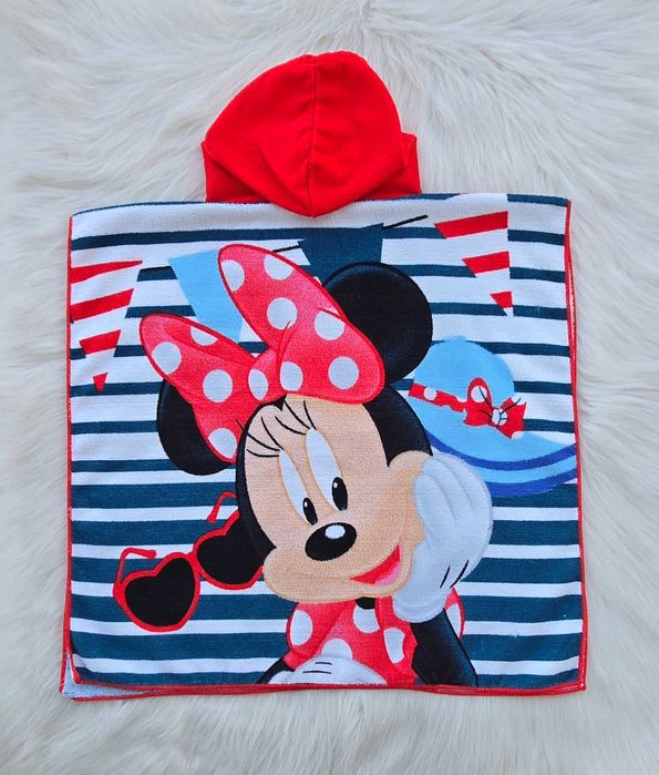 Детско пончо за плаж Мини Маус 3-6 години
