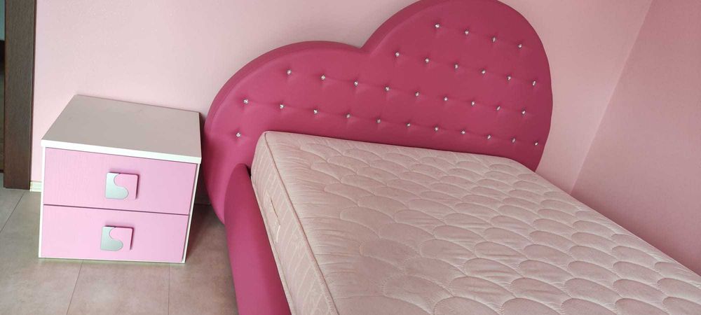 2 Dormitoare Premium copii/tineret, Italia, stare excelentă – pat, birou, dulap, rafturi
