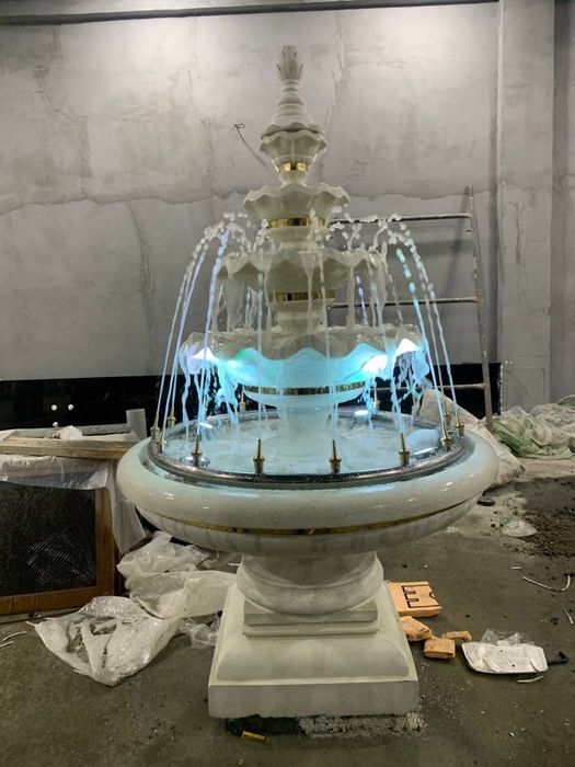 Строим фонтан из искусственного камня
