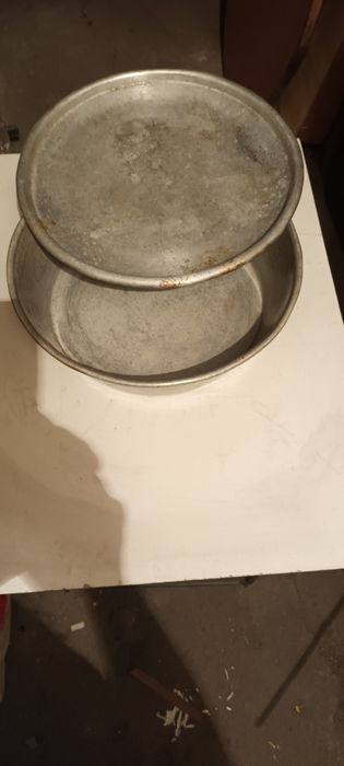 Медни съдове,2бр калайдисани и джезве,на150год менци,алуминий съд гюм,